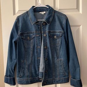 Style & Co Denim Wash Jean Jacket
